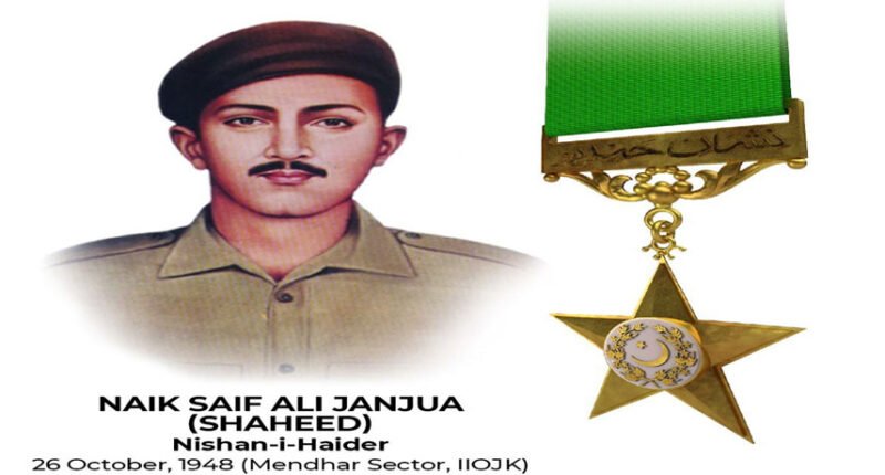 paying tribute to Naik Saif Ali Janjua Shaheed on his 76th martyrdom anniversary